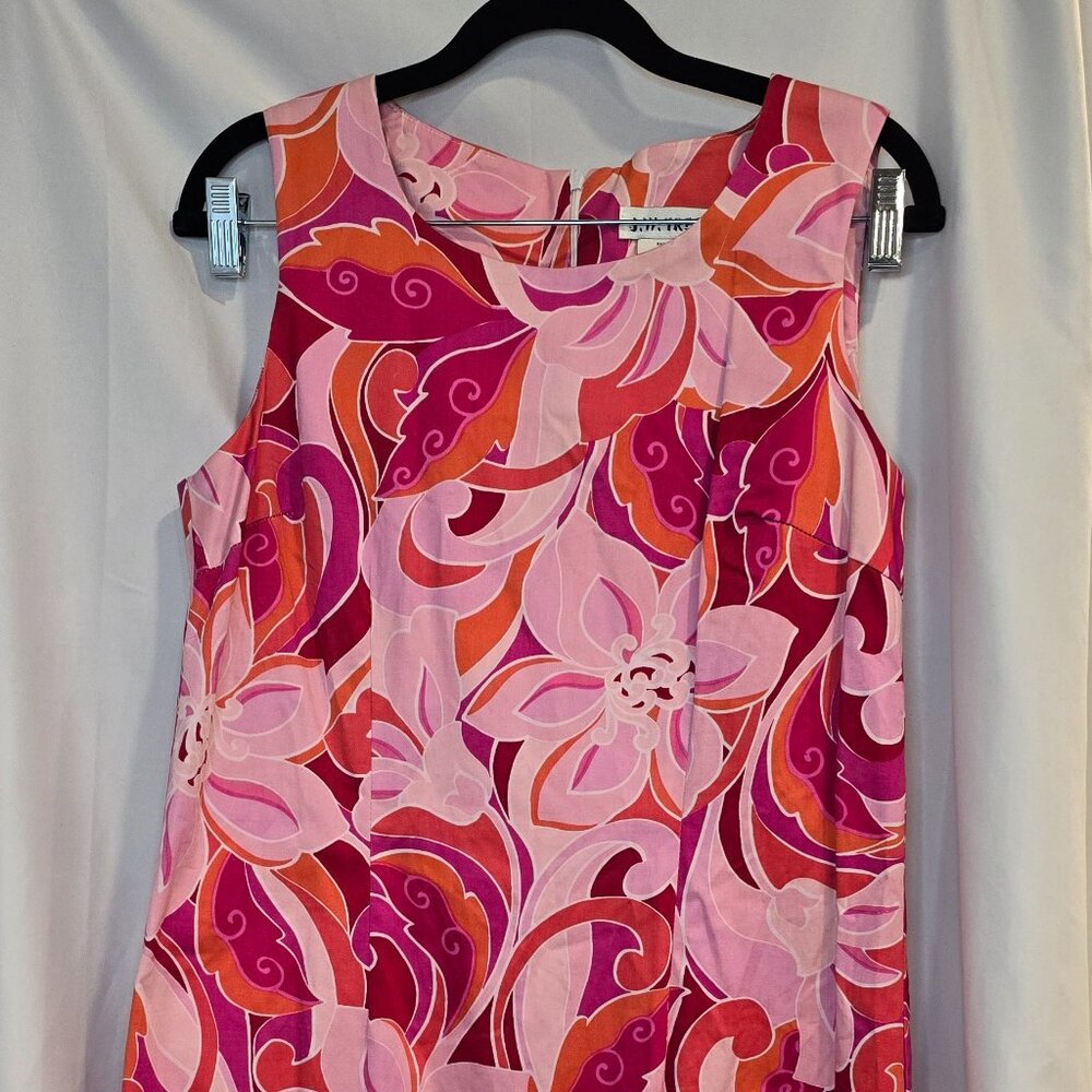 Vintage J.W. Treci Retro Dress Size 8 Pinks Floral